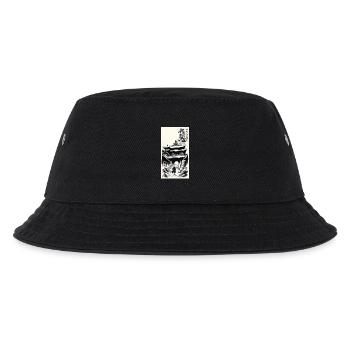 Temple - Kinder Bucket Hat - Schwarz - Vorne