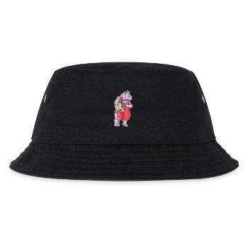 Hippopotamus Painter Brush Painting - Kids’ Bucket Hat - black - Front