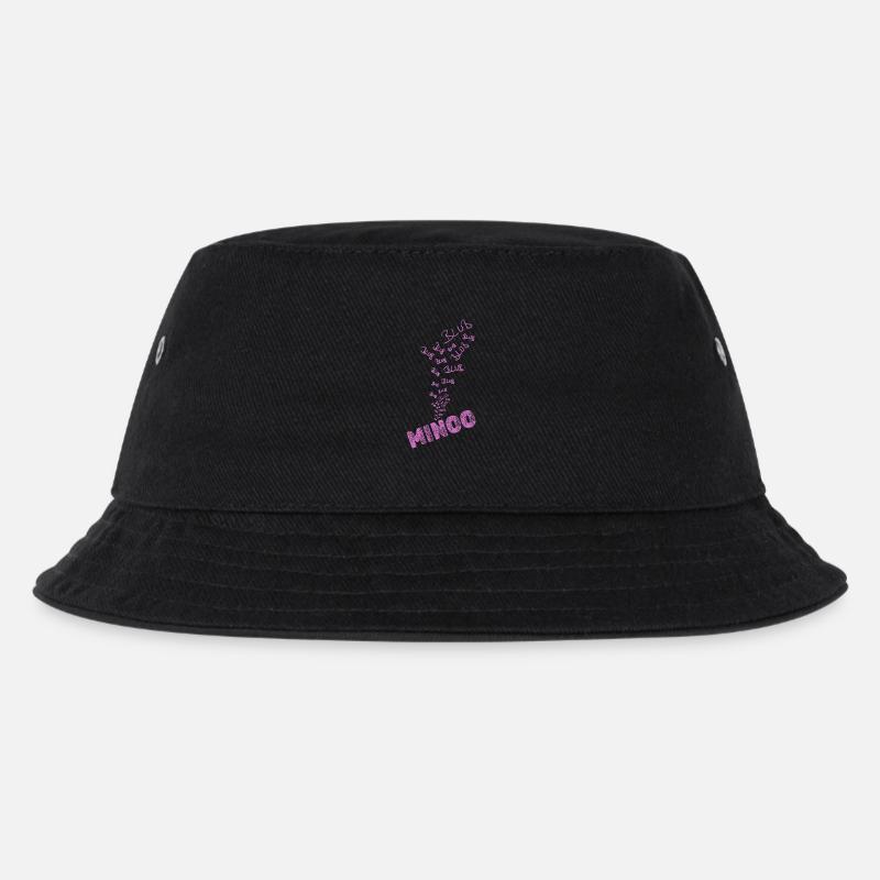 Wasser Minoo - Kinder Bucket Hat - Schwarz