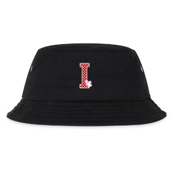 Letter i heart - Kids’ Bucket Hat - black - Front