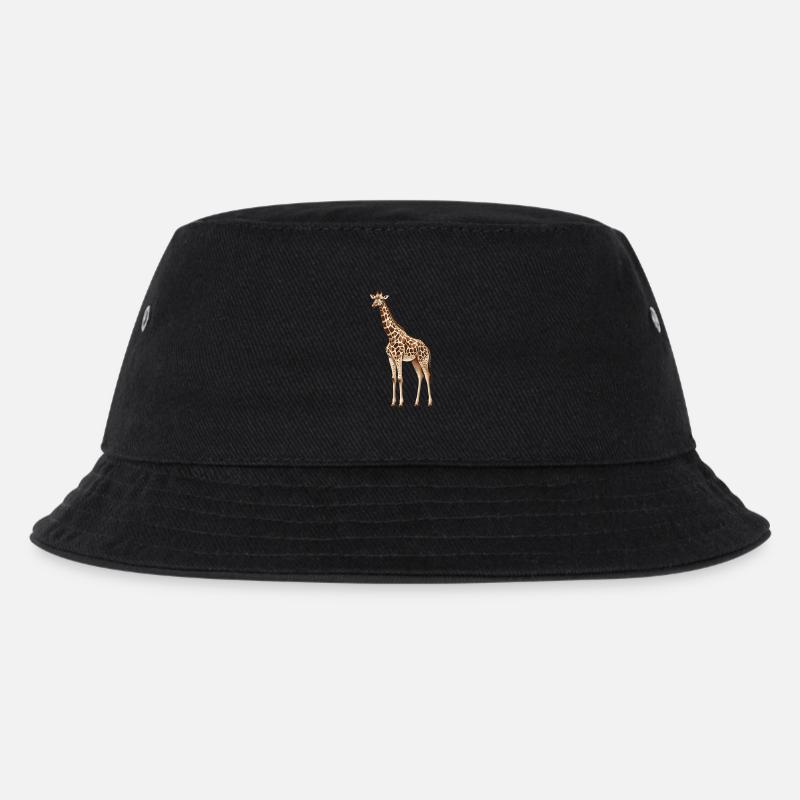 Giraffe - Kids’ Bucket Hat - black