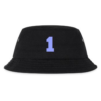 Zahl Eins  - Kinder Bucket Hat - Schwarz - Vorne
