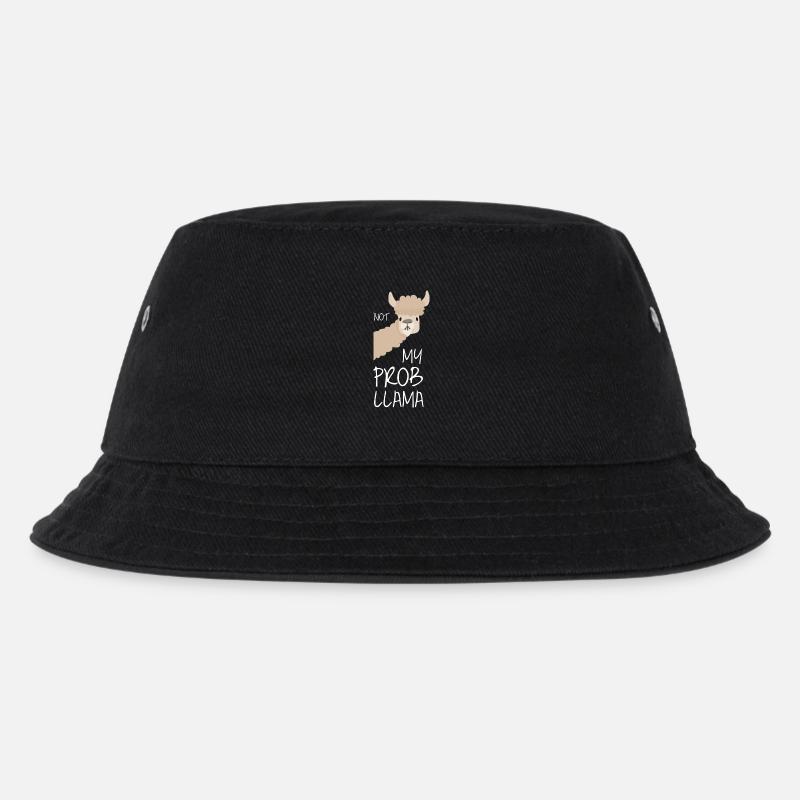Lama! Llama! ProbLlama - Kinder Bucket Hat - Schwarz