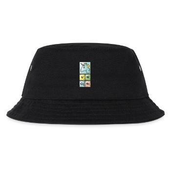 unicorn periodensystem - Kinder Bucket Hat - Schwarz - Vorne