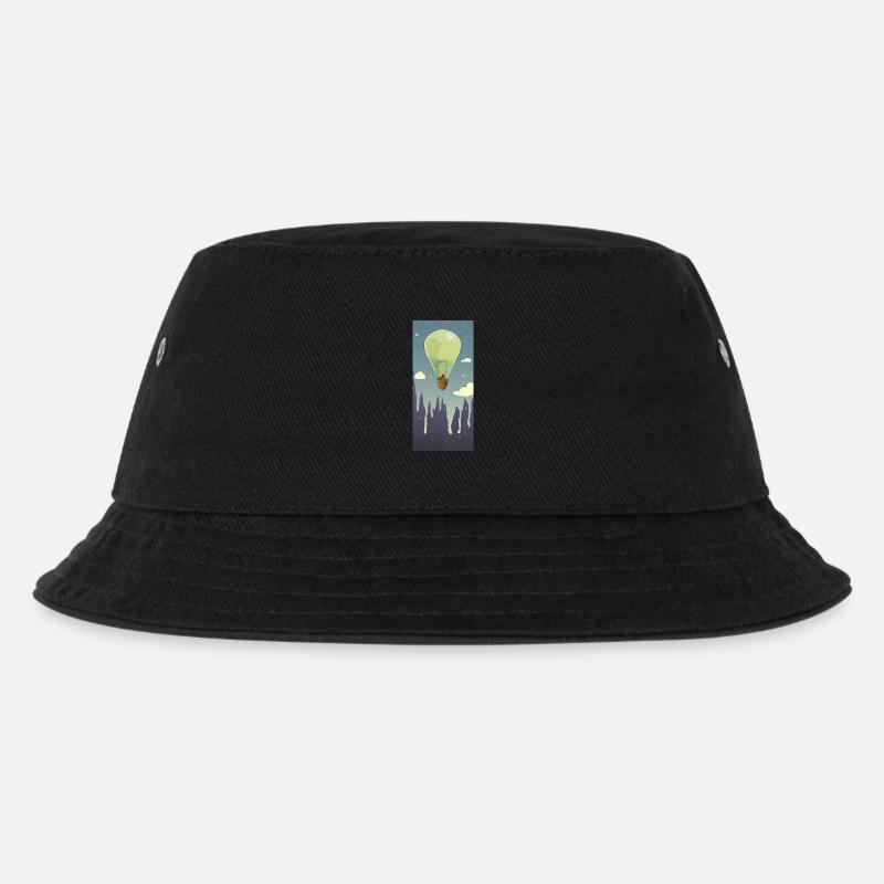 Ballonlampe - Kinder Bucket Hat - Schwarz