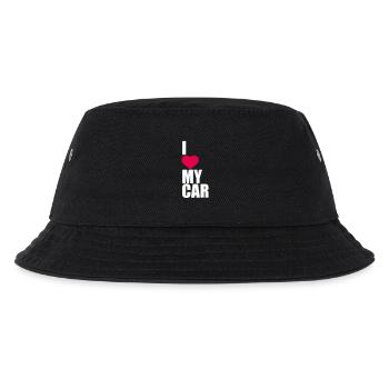 I Love My Car Saying Love Car Driving Cool Hobby - Kids’ Bucket Hat - black - Front