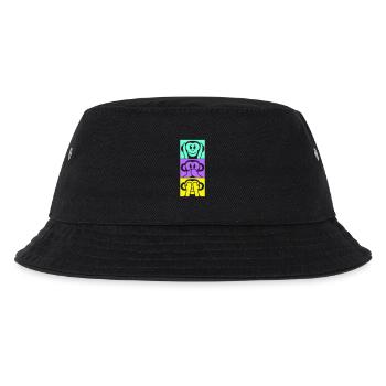3 Wise Monkeys Hear Nothing Say See Monkey Fun - Kids’ Bucket Hat - black - Front