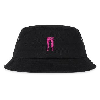Schachkönig scratch pink - Schachspieler Verein - Kinder Bucket Hat - Schwarz - Vorne