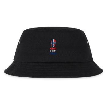 Norwegen ist in meiner DNA Design / Geschenkidee - Kinder Bucket Hat - Schwarz - Vorne