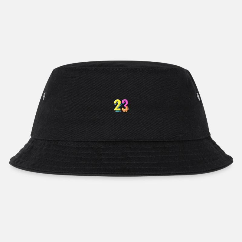 23 Zahl Comic - Kinder Bucket Hat - Schwarz