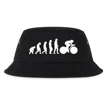 Rennrad Evolution - Kinder Bucket Hat - Schwarz - Vorne