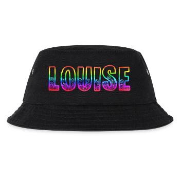 louise rs regenbogen - Kinder Bucket Hat - Schwarz - Vorne