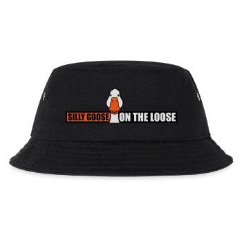 goose on the loose - Kinder Bucket Hat - Schwarz - Vorne