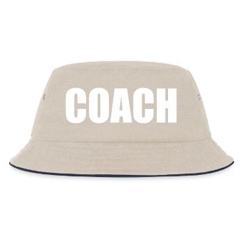 Coach auf dem rücken - Kinder Bucket Hat - Natur/Navy - Vorne