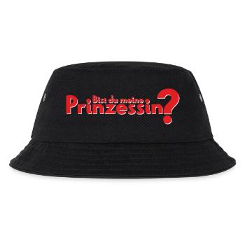 Bist du meine Prinzessin? - Kinder Bucket Hat - Schwarz - Vorne