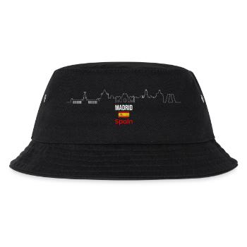Skyline Madrid - Kinder Bucket Hat - Schwarz - Vorne