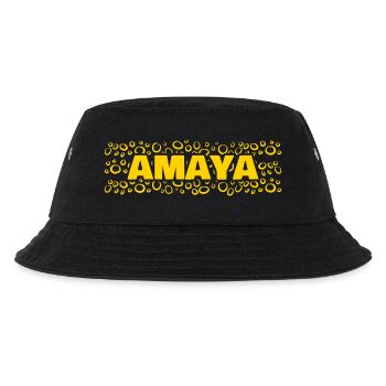 Vorname Amaya - Kinder Bucket Hat - Schwarz - Vorne