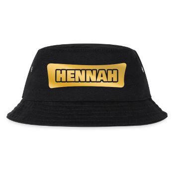 Prénom Hennah - Bob Enfant - noir - Devant