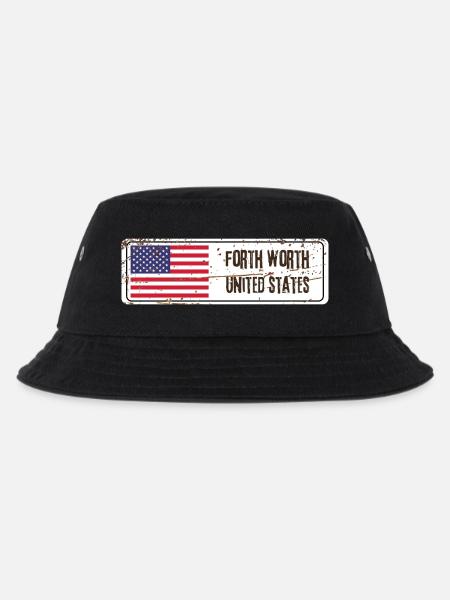 Forth Worth Flagge der Vereinigten Staaten - Kinder Bucket Hat - Schwarz