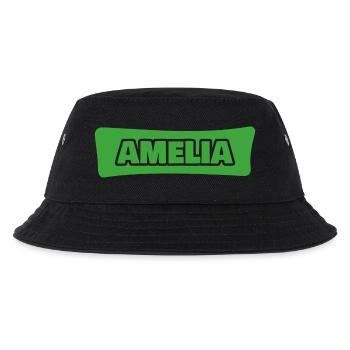 Geschenk für Amelia - Kinder Bucket Hat - Schwarz - Vorne