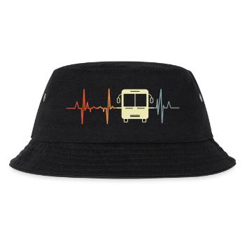 Bus Herzfrequenz - Kinder Bucket Hat - Schwarz - Vorne