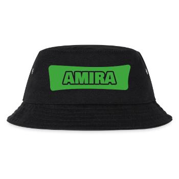 Amira als Geburt - Kinder Bucket Hat - Schwarz - Vorne