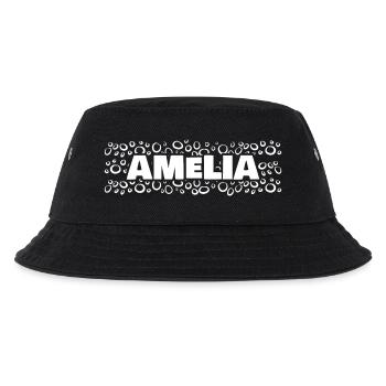 Amelia als Vorname - Kinder Bucket Hat - Schwarz - Vorne