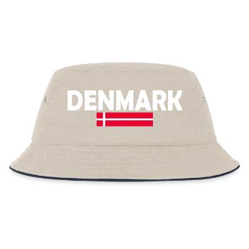 Denmark flag - Kids’ Bucket Hat - ecru/navy - Front