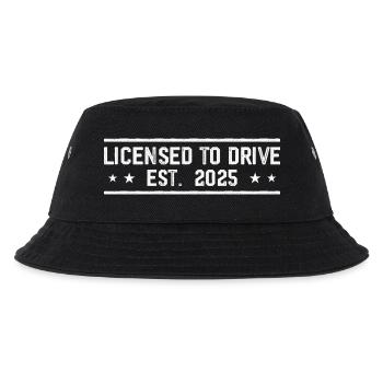 Neuer Fahrer 2025 Teen Boys Männlicher Führerschein - Kinder Bucket Hat - Schwarz - Vorne