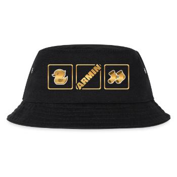 Geburt Armin - Kinder Bucket Hat - Schwarz - Vorne