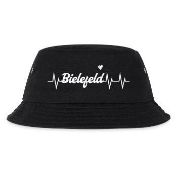 Heartbeat Bielefeld - Kinder Bucket Hat - Schwarz - Vorne