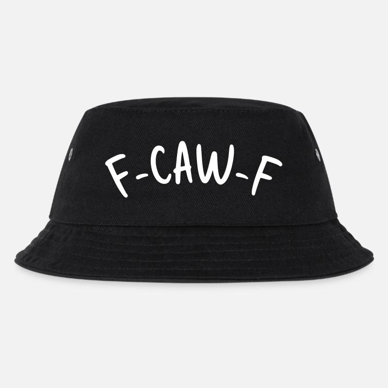 F-Caw-F  - Kinder Bucket Hat - Schwarz