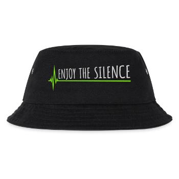 Enjoy The Silence Saying Calm Silence Introvert - Kids’ Bucket Hat - black - Front