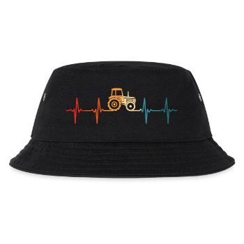 Farmer Herzschlagtraktor - Kinder Bucket Hat - Schwarz - Vorne