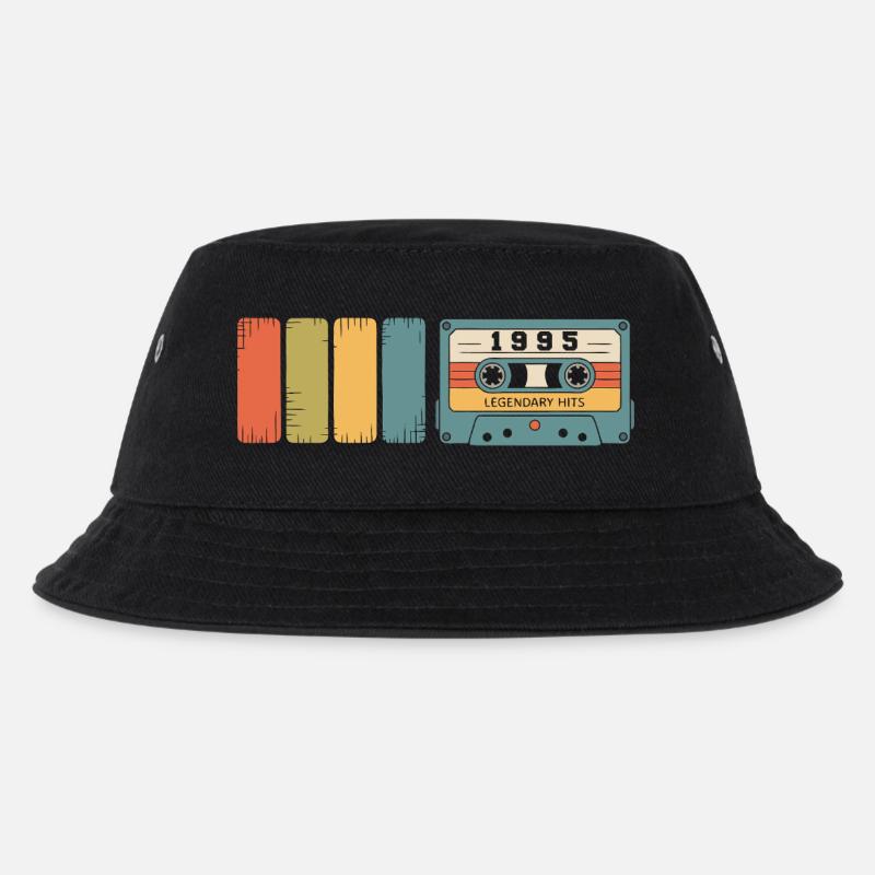 1995 Vintage Original 1995 Geburtstagsgeschenk - Kinder Bucket Hat - Schwarz