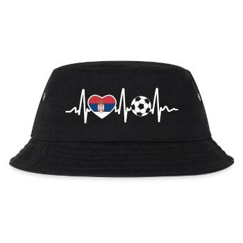 Serbien Fussball - Kinder Bucket Hat - Schwarz - Vorne