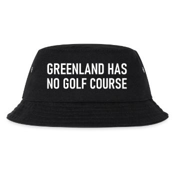 Greenland has no Golf Course - Grönland Golfplatz - Kinder Bucket Hat - Schwarz - Vorne