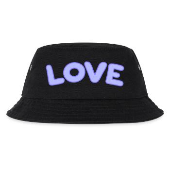 Pastell-Liebesblasen - Kinder Bucket Hat - Schwarz - Vorne
