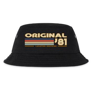 1981 - Kinder Bucket Hat - Schwarz - Vorne