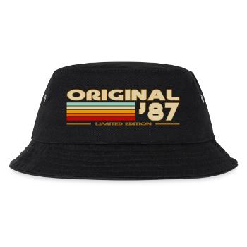1987 - Kinder Bucket Hat - Schwarz - Vorne