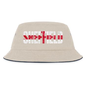 Sheffield, England - Kids’ Bucket Hat - ecru/navy - Front