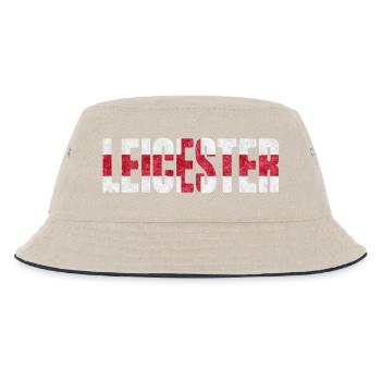 Leicester England - Kids’ Bucket Hat - ecru/navy - Front