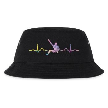 Boulderer heartbeat Bouldering Bouldering - Kids’ Bucket Hat - black - Front