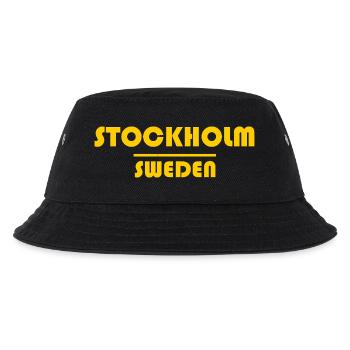 Stockholm Neon Typography - Kids’ Bucket Hat - black - Front