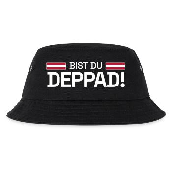 Bist du deppad! - Rot-Weiß-Rot Fan-Edition 2026 - Kinder Bucket Hat - Schwarz - Vorne
