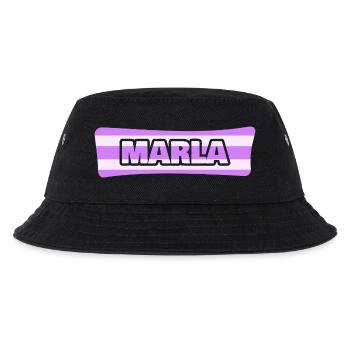Marla als Hochzeit - Kinder Bucket Hat - Schwarz - Vorne
