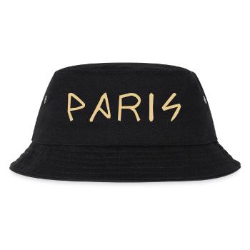 Paris Schriftzug Geschenk Geschenkidee - Kinder Bucket Hat - Schwarz - Vorne