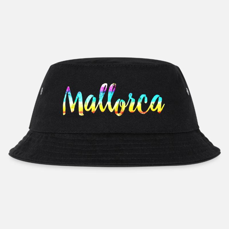 Mallorca bunt - Kinder Bucket Hat - Schwarz