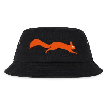 Eichhörnchen springt - Kinder Bucket Hat - Schwarz - Vorne