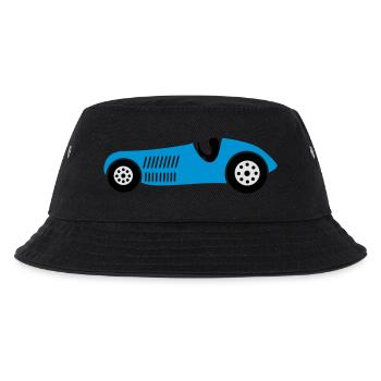 rennwagen rennen auto - Kinder Bucket Hat - Schwarz - Vorne